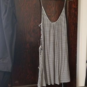 Black and White stripe O'Neill swim cover up